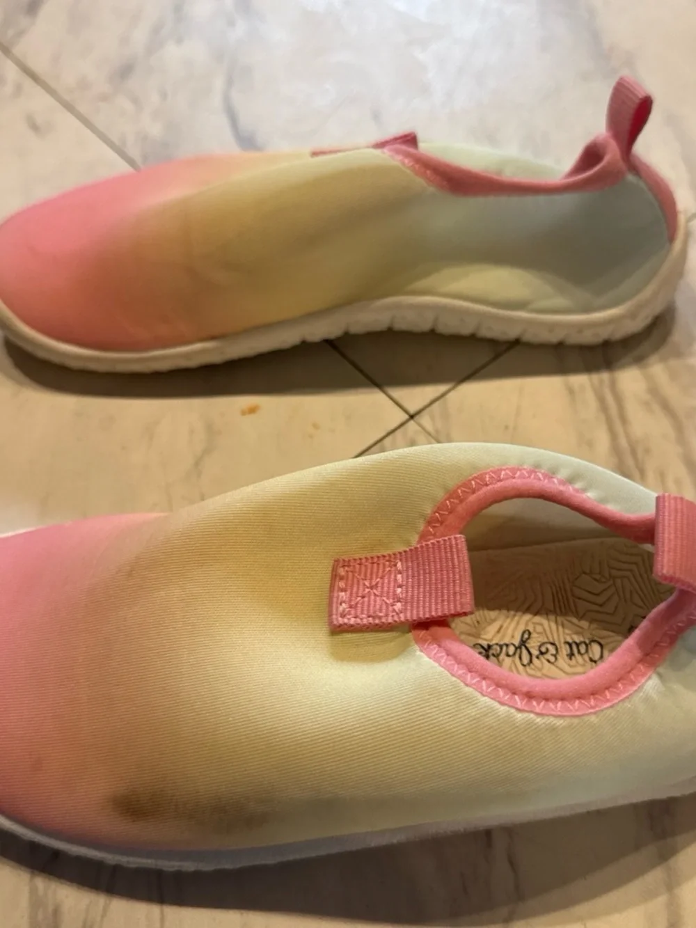 Cat & Jack Kids Gradient Water Shoes in Pink and Yellow